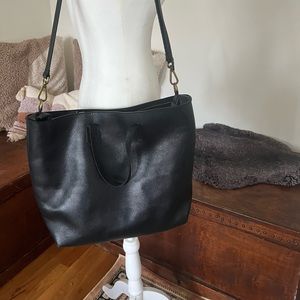 Madewell top zip transport tote